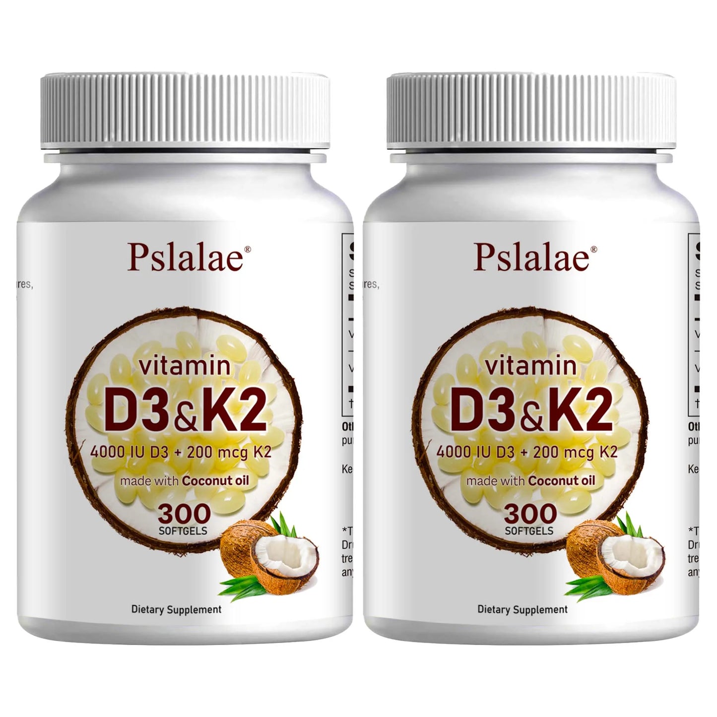PslalaeCharge Vitamin D3 K2 Softgels For Absorption And Immune Health