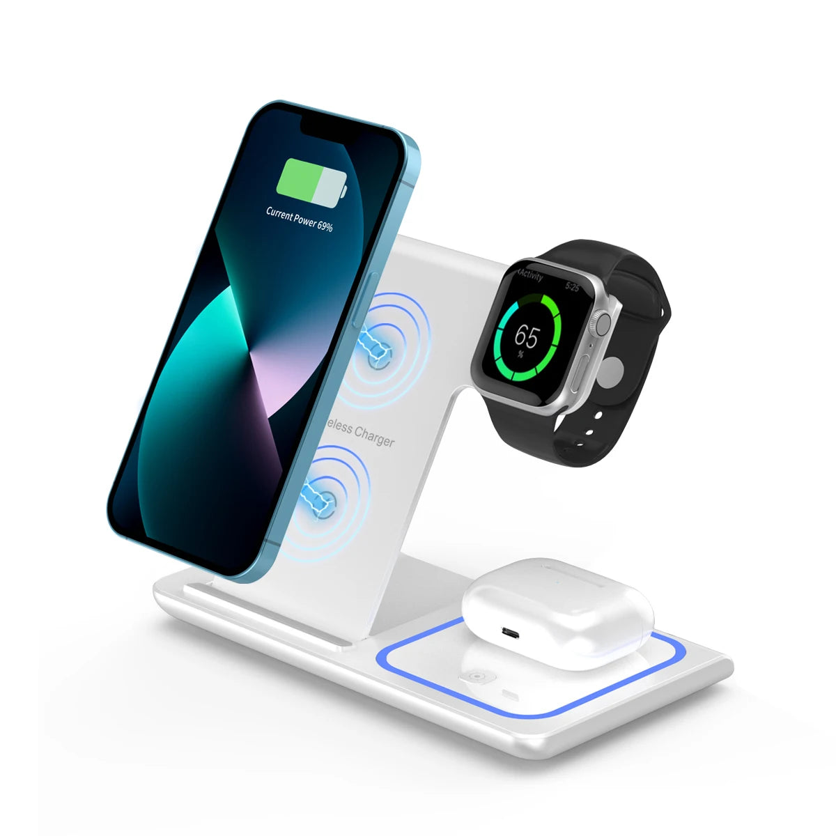 Ultrafast 15W 3 In 1 Wireless Charging Dock iPhone AirPods