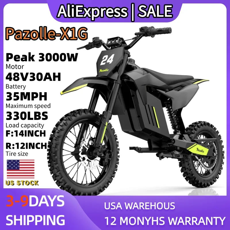 Electric Motorcycle 3000W 48V 30Ah E Bike With Hydraulic Brakes