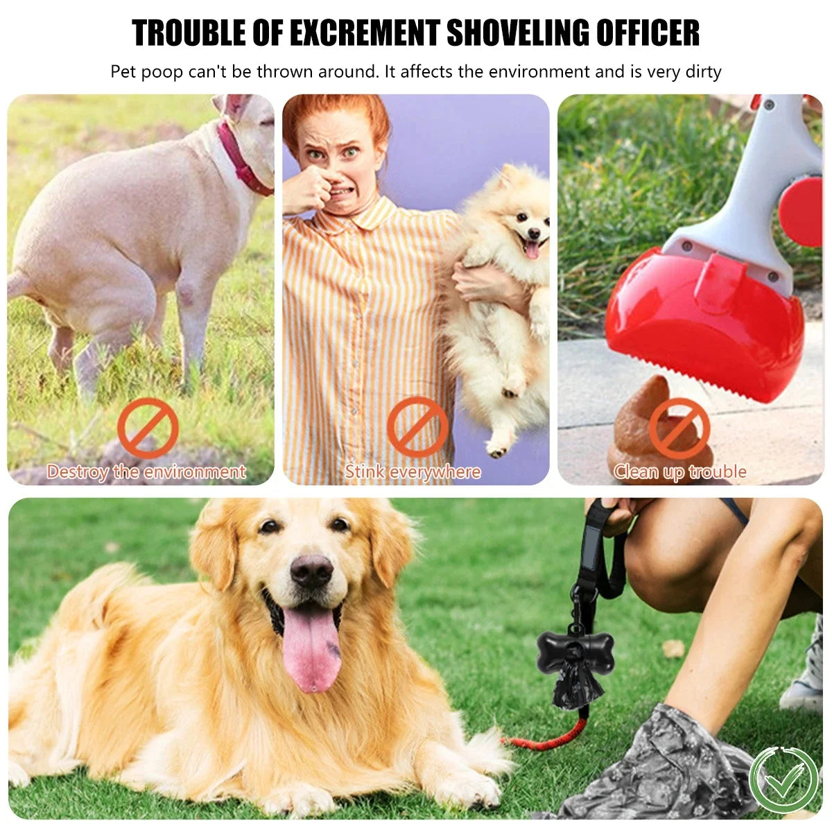 Nonedog Biodegradable Dog Poop Bags Dispenser Pack For Pets