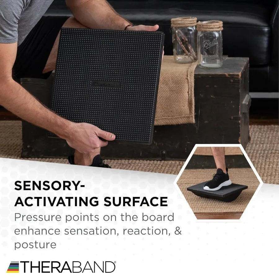 SHXI Theraband Rocker Board Stability And Balance Trainer