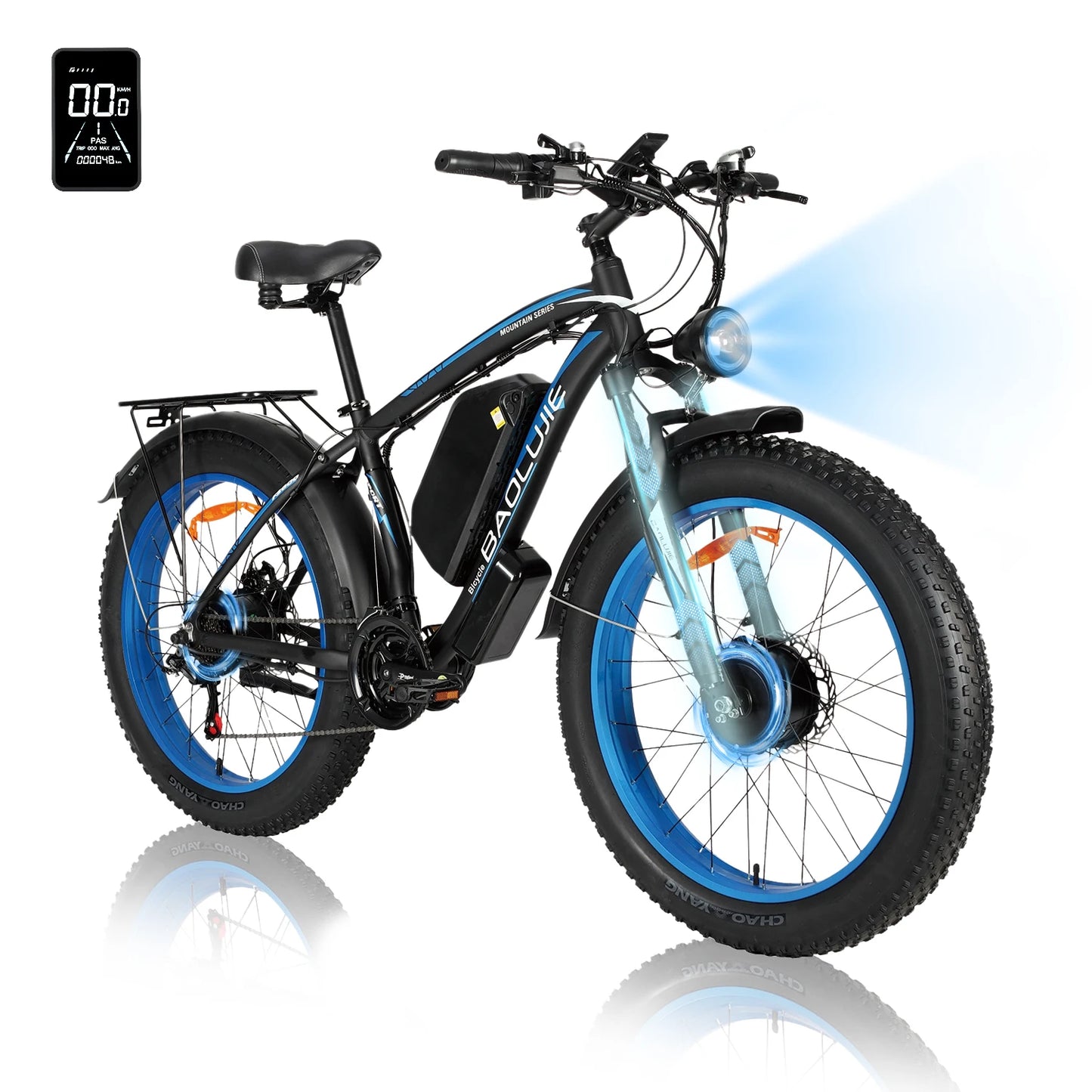 Baolujie DM01 60V 30Ah Electric Bicycle E-Bike 42 MPH