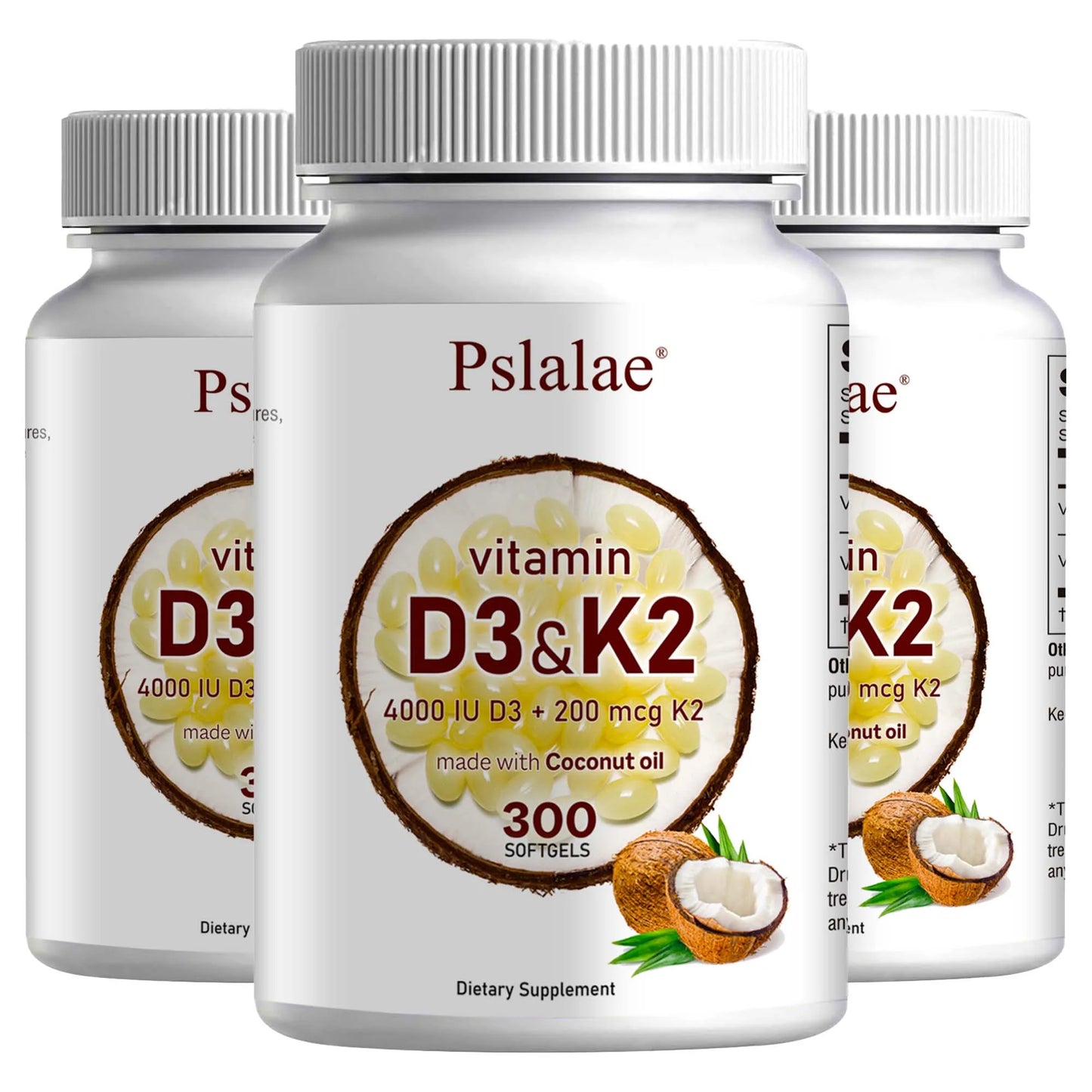 PslalaeCharge Vitamin D3 K2 Softgels For Absorption And Immune Health