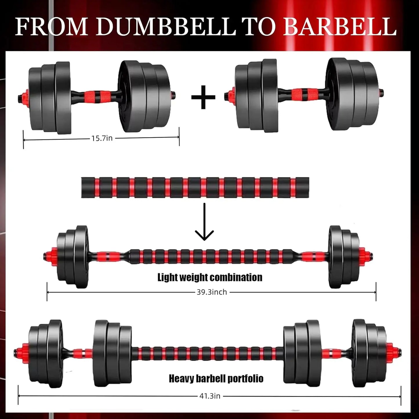 Adjustable Dumbbell Set for Home Gym Strength Training