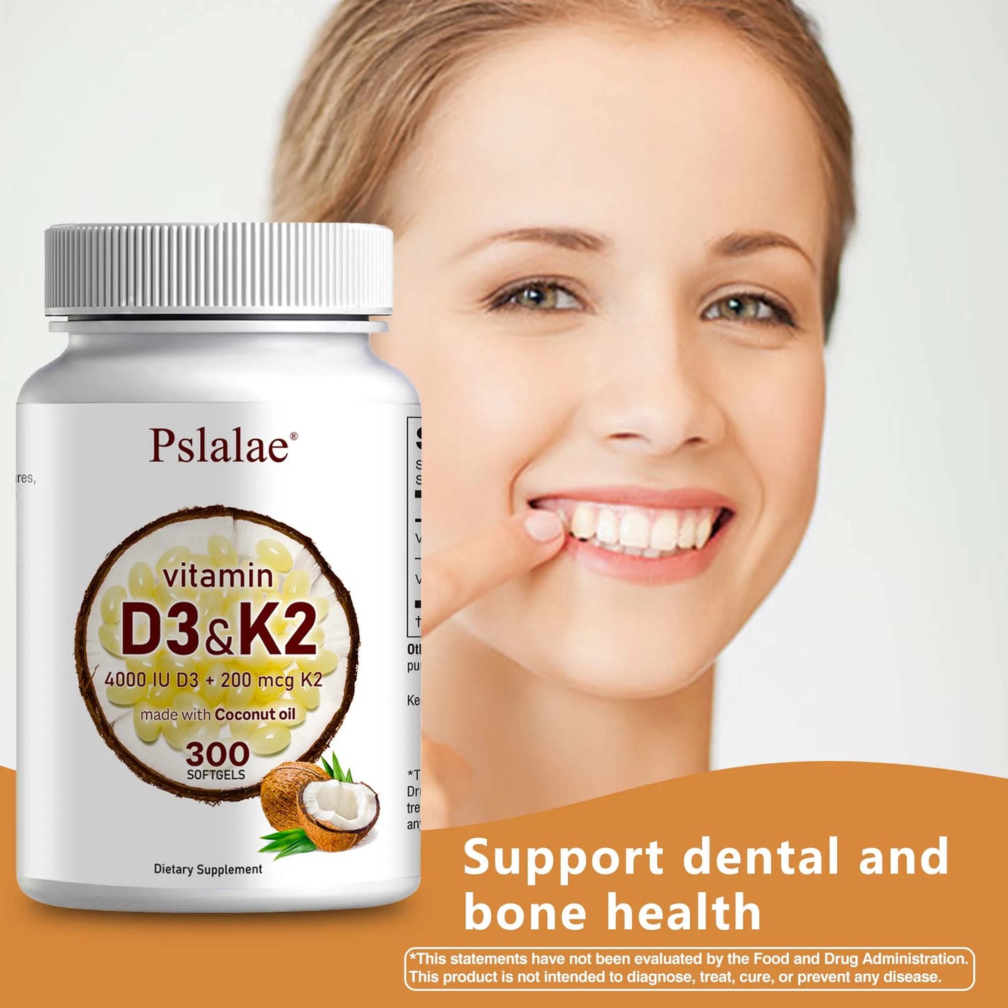PslalaeCharge Vitamin D3 K2 Softgels For Absorption And Immune Health