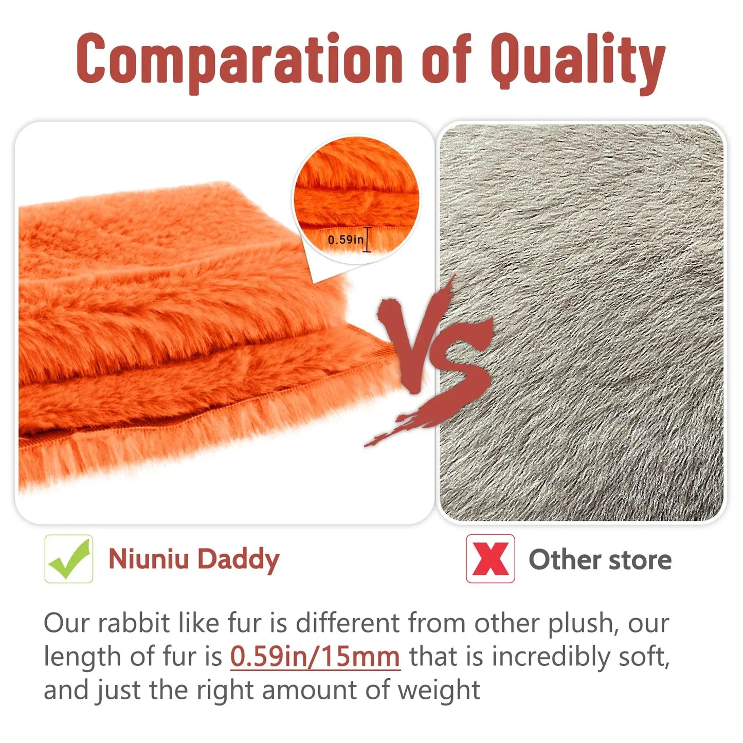Niuniu Daddy Fox Weighted Plush Body Pillow Sensory Toy