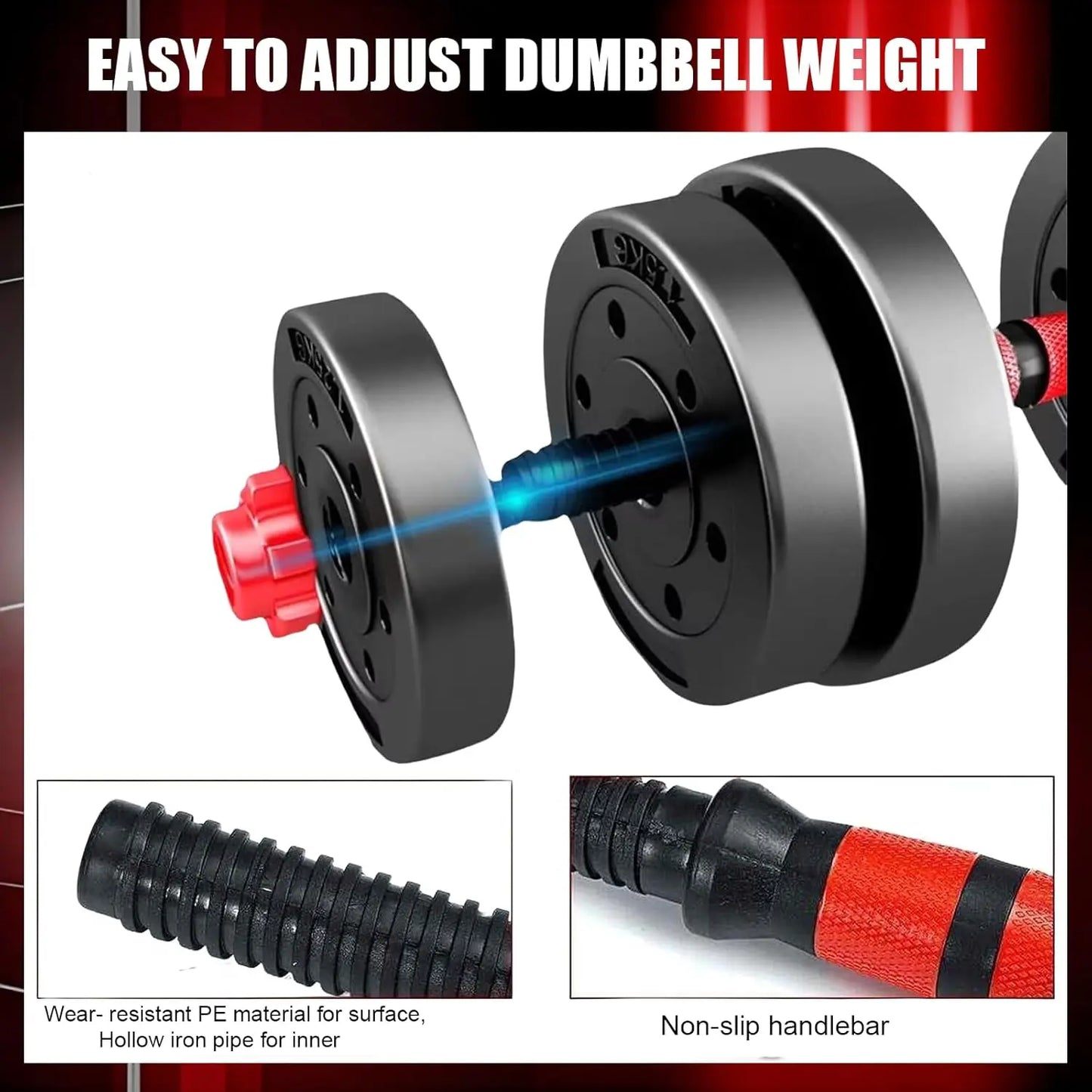 Adjustable Dumbbell Set for Home Gym Strength Training