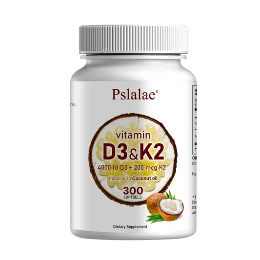 PslalaeCharge Vitamin D3 K2 Softgels For Absorption And Immune Health