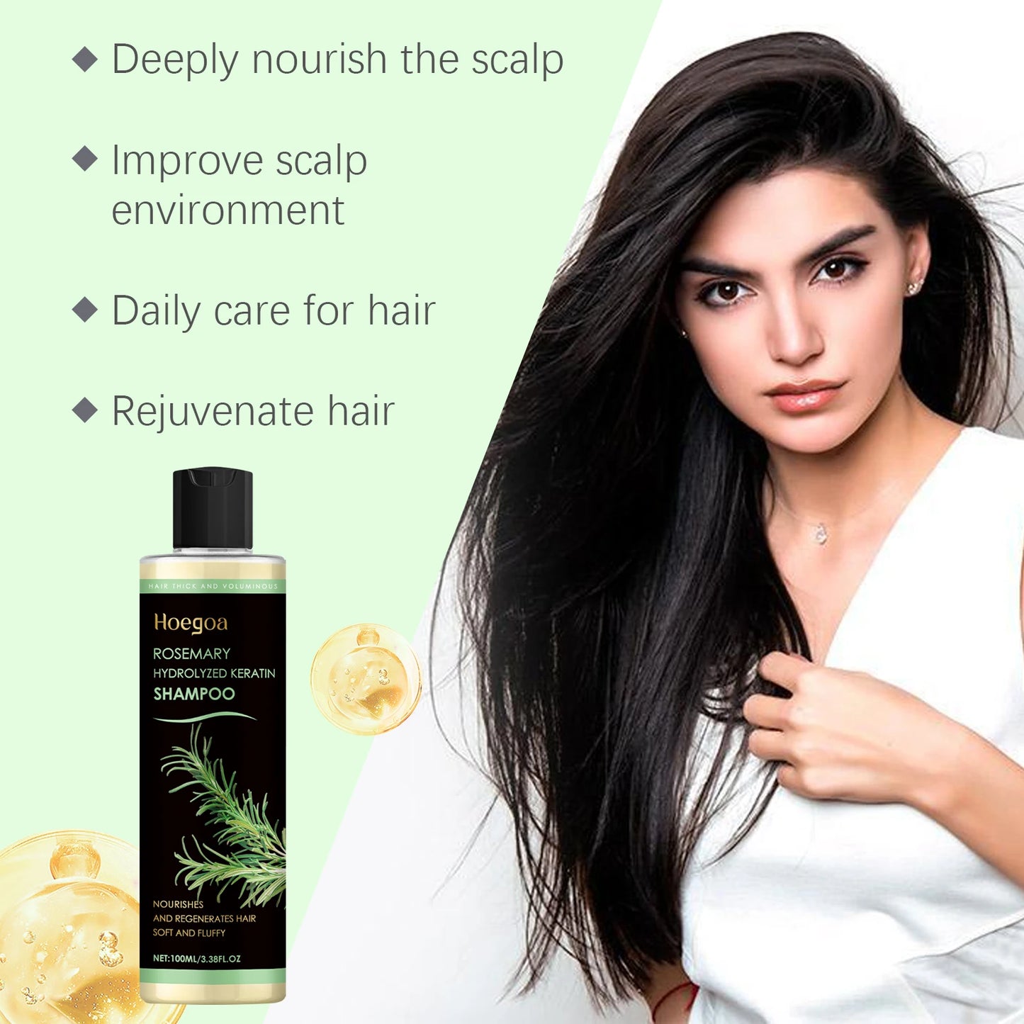 Hoegoa Rosemary Thickening Hair Shampoo Nourish and Restore Scalp