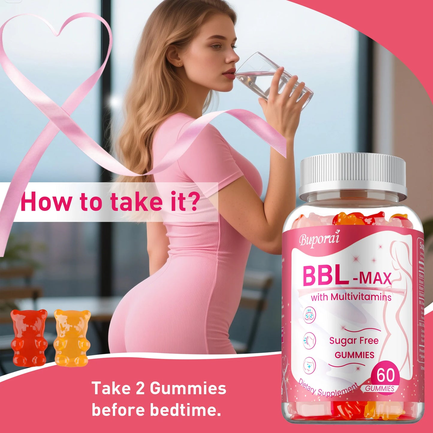 Xemenry BBL Max Gummies to Lift and Tighten Body Shape