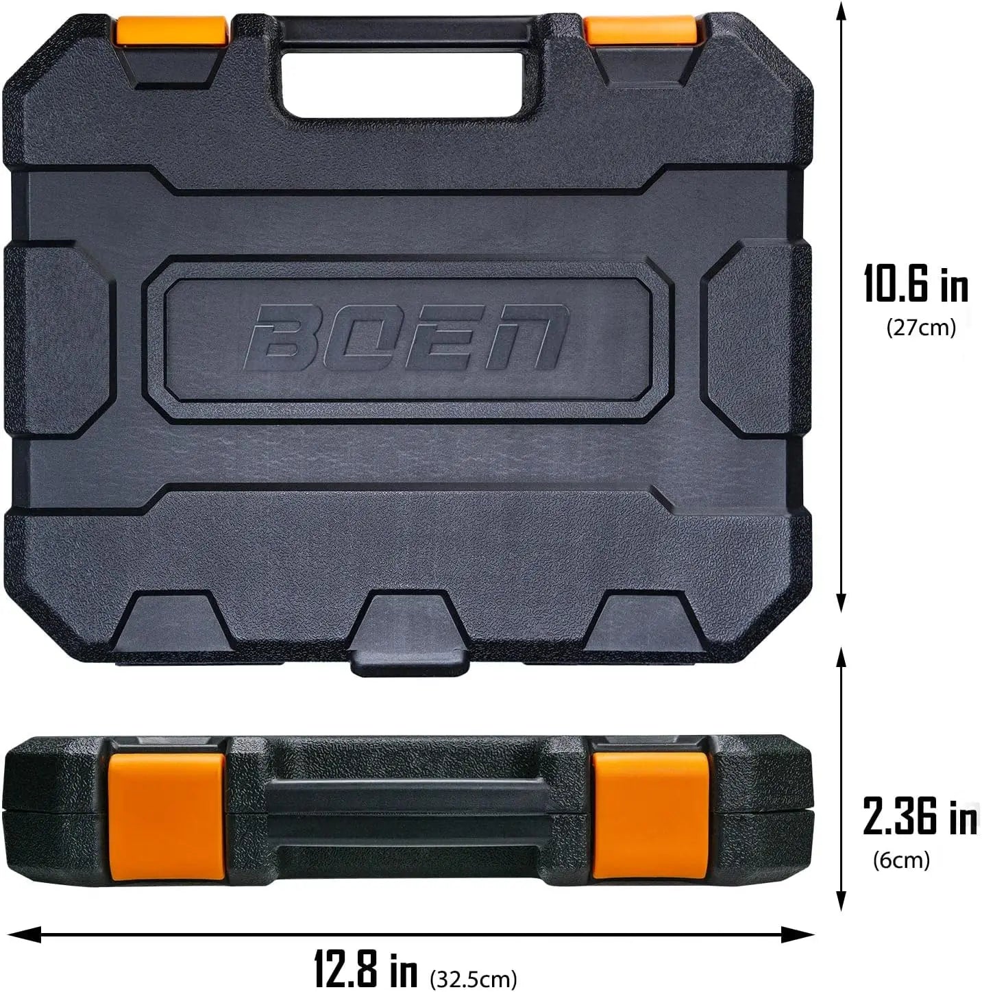 35-Piece Deep Socket Set SAE and Metric 6-Point Cr-V Steel