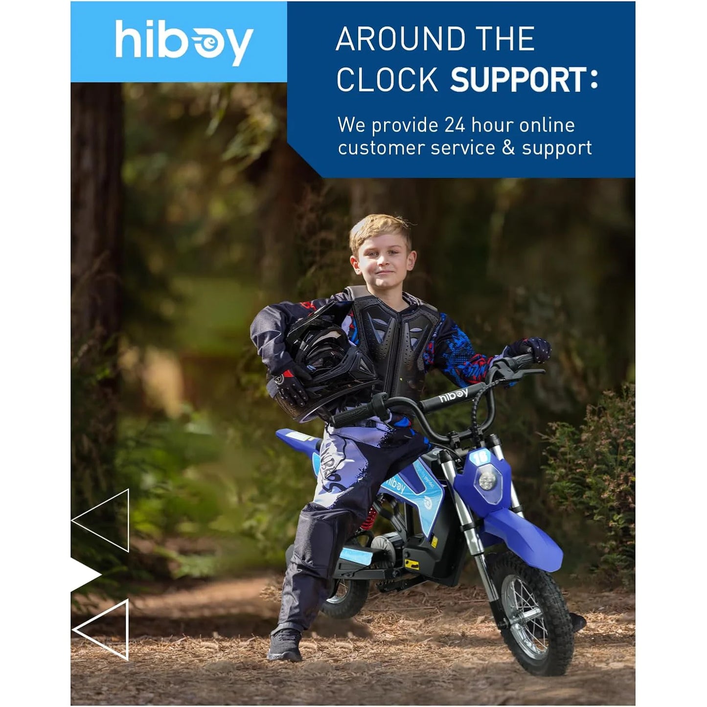 HIBOY 36V 300W Electric Kids Dirt Bike Three Speed