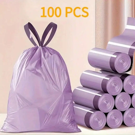 AEHOME 100 Pack Drawstring Trash Bags For Household Use Portable