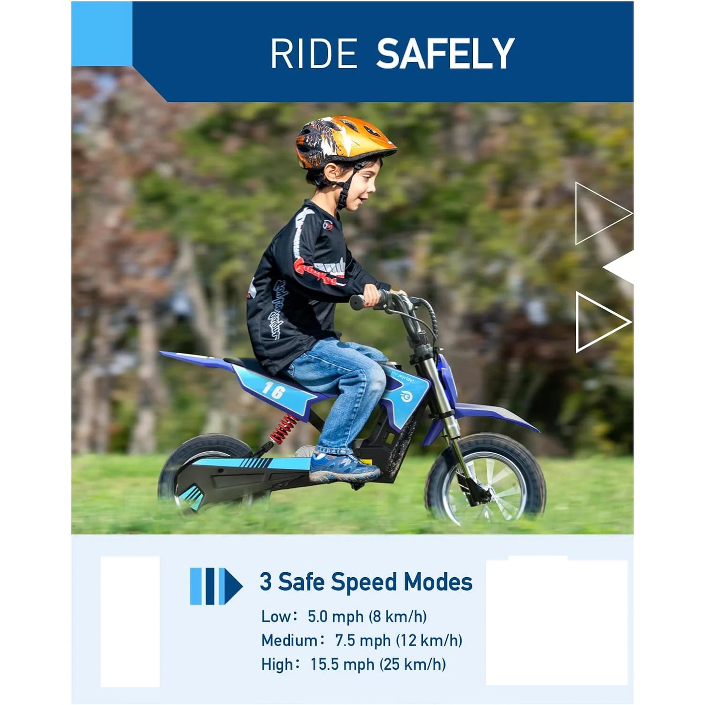 HIBOY 36V 300W Electric Kids Dirt Bike Three Speed