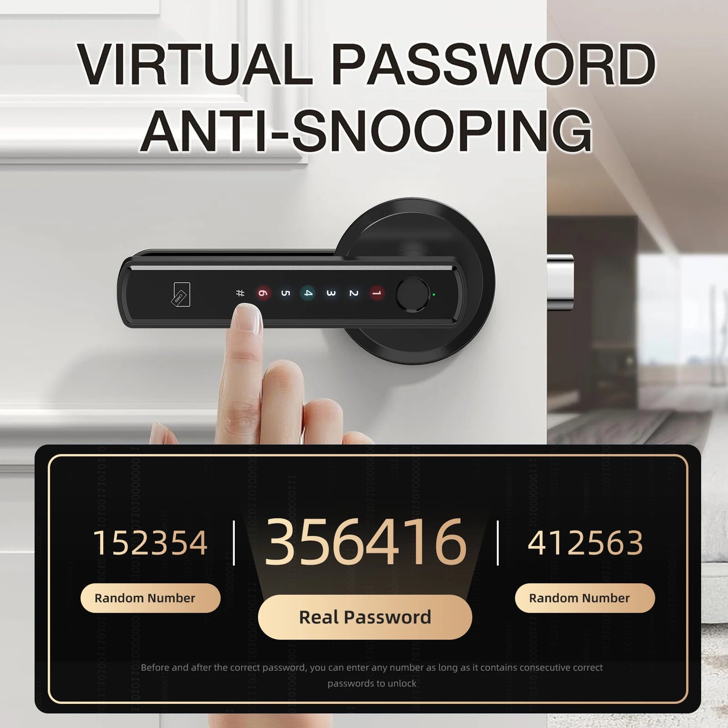 Viladepot Smart Lock Fingerprint Door Lock With App And Keypad