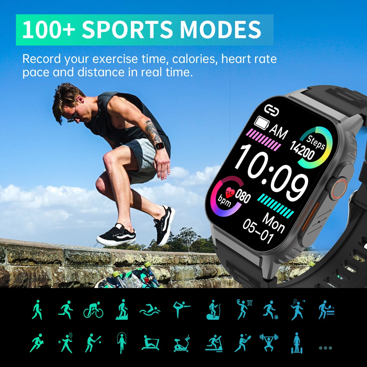 Williben Smart Watch With Call Function IP67 Waterproof Fitness Tracker