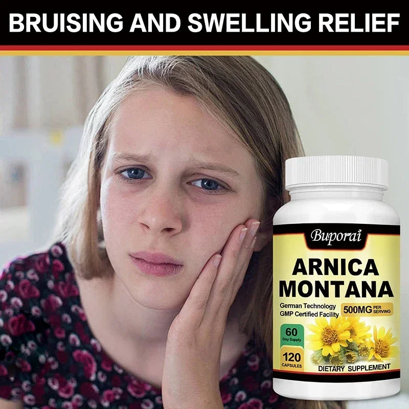 PslalaeCharge Arnica Montana Capsules For Bruises Pain Relief Immunity