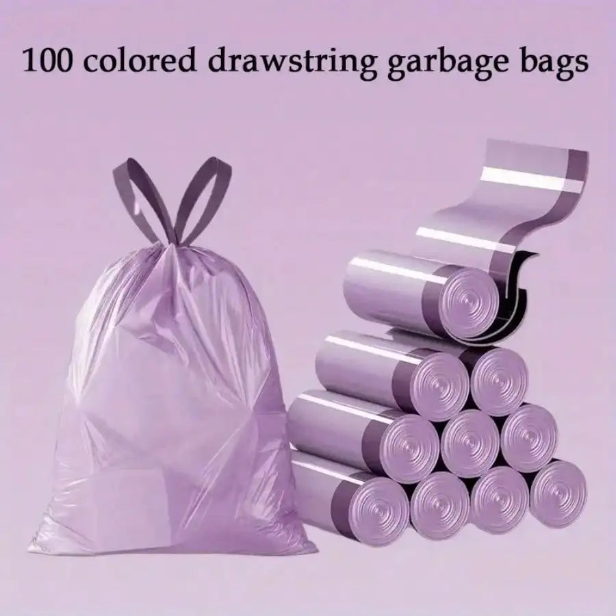 AEHOME 100 Pack Drawstring Trash Bags For Household Use Portable