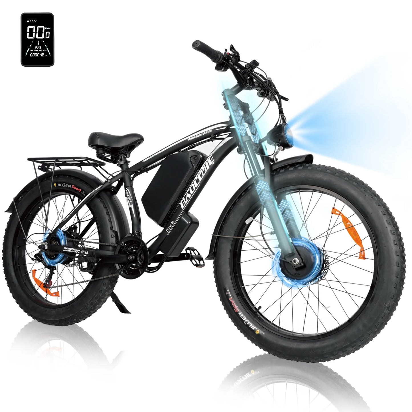 Baolujie DM01 60V 30Ah Electric Bicycle E-Bike 42 MPH