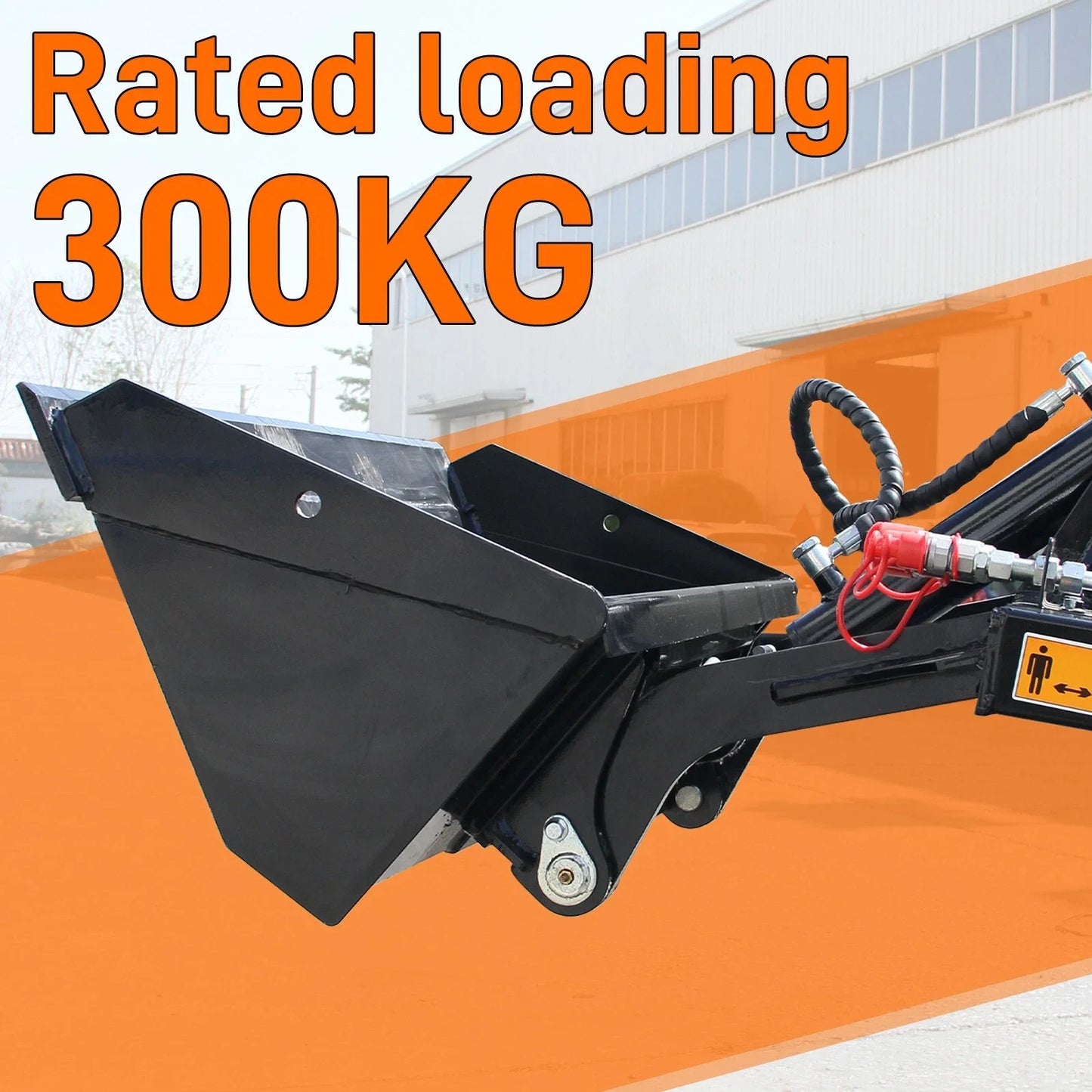 MACHPRO 22HP Hydraulic Skid Steer Loader With Tray Fork