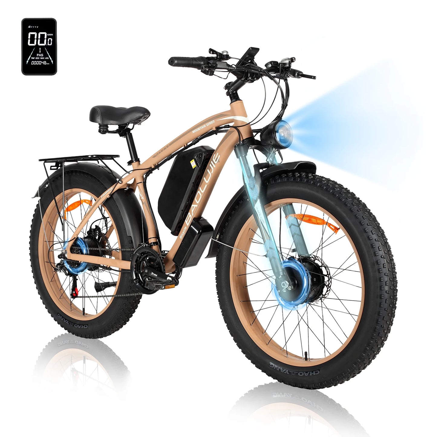 Baolujie DM01 60V 30Ah Electric Bicycle E-Bike 42 MPH