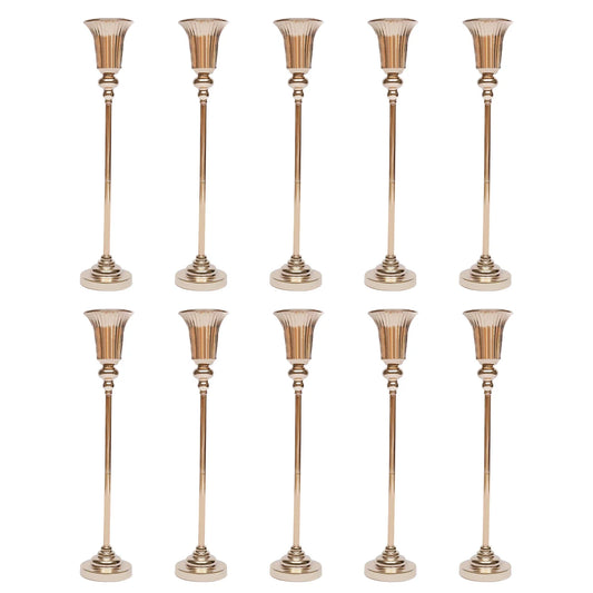 NONECN 10 Pieces Versatile Wedding Trumpet Vase Stands