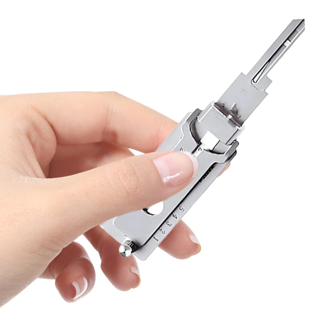 APWIKOGERDIY Stainless Steel Key Decoder SS001 O Ring Pickup Kit