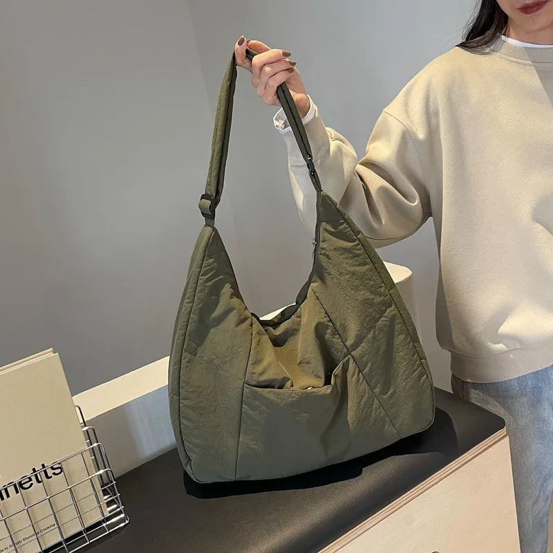 Nylon Shoulder Bag Crossbody For Women Soft Cloth Everyday
