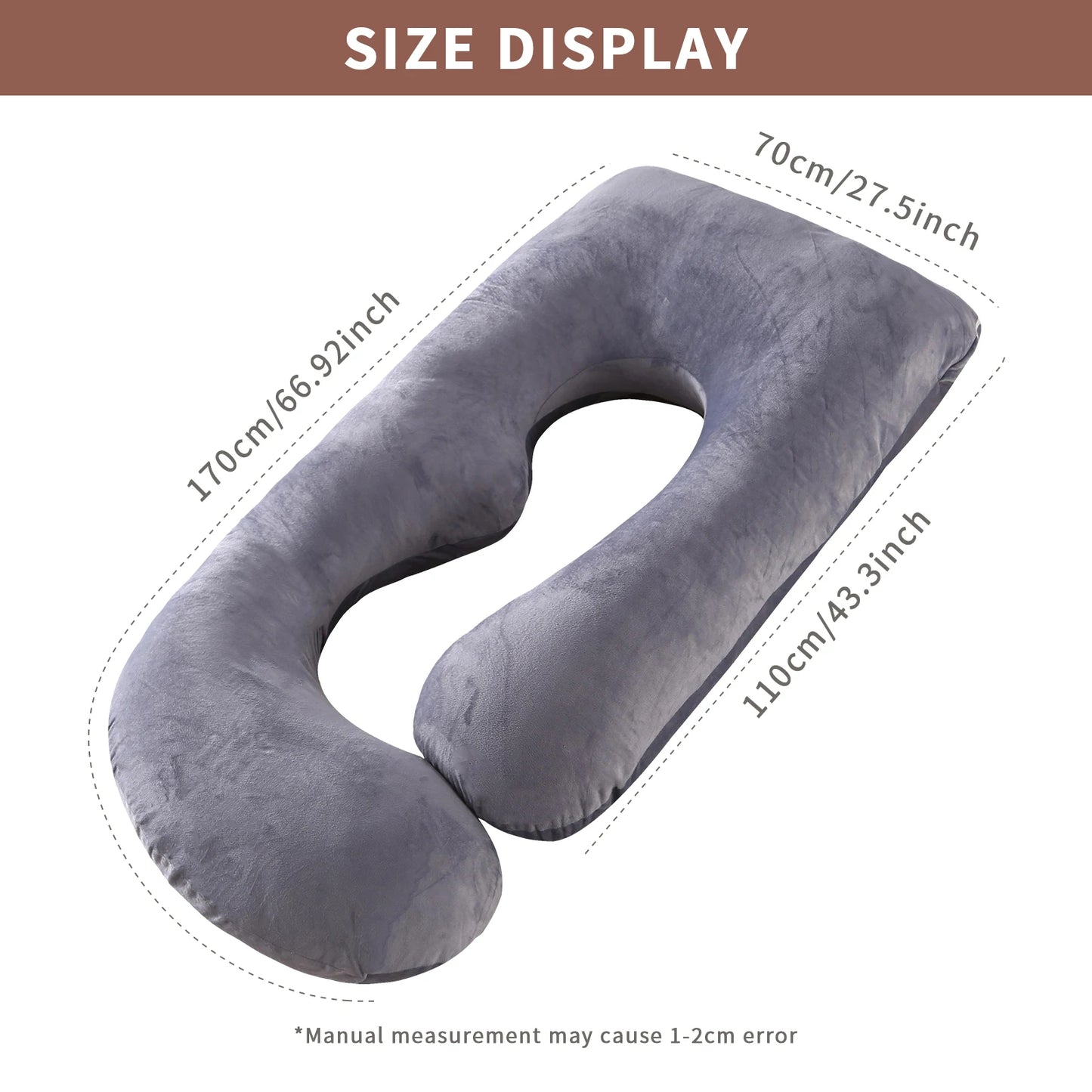 Nonecn G Shape Pregnancy Pillow Full Body Maternity Support