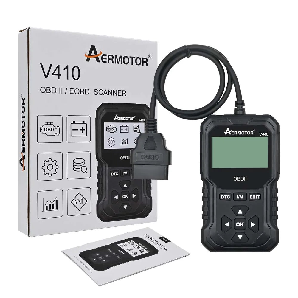 Aermotor V410 OBD2 Diagnostic Tool Code Reader For OBDII Cars