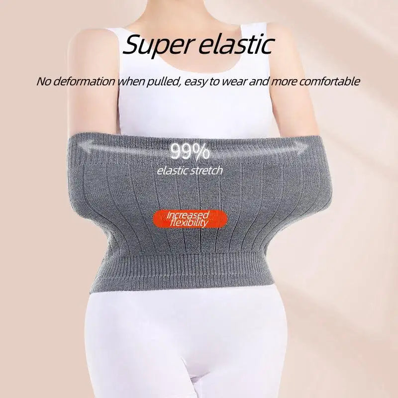okerqi Cashmere Waist Warmer Belt with Lumbar Support and Thermal Protection