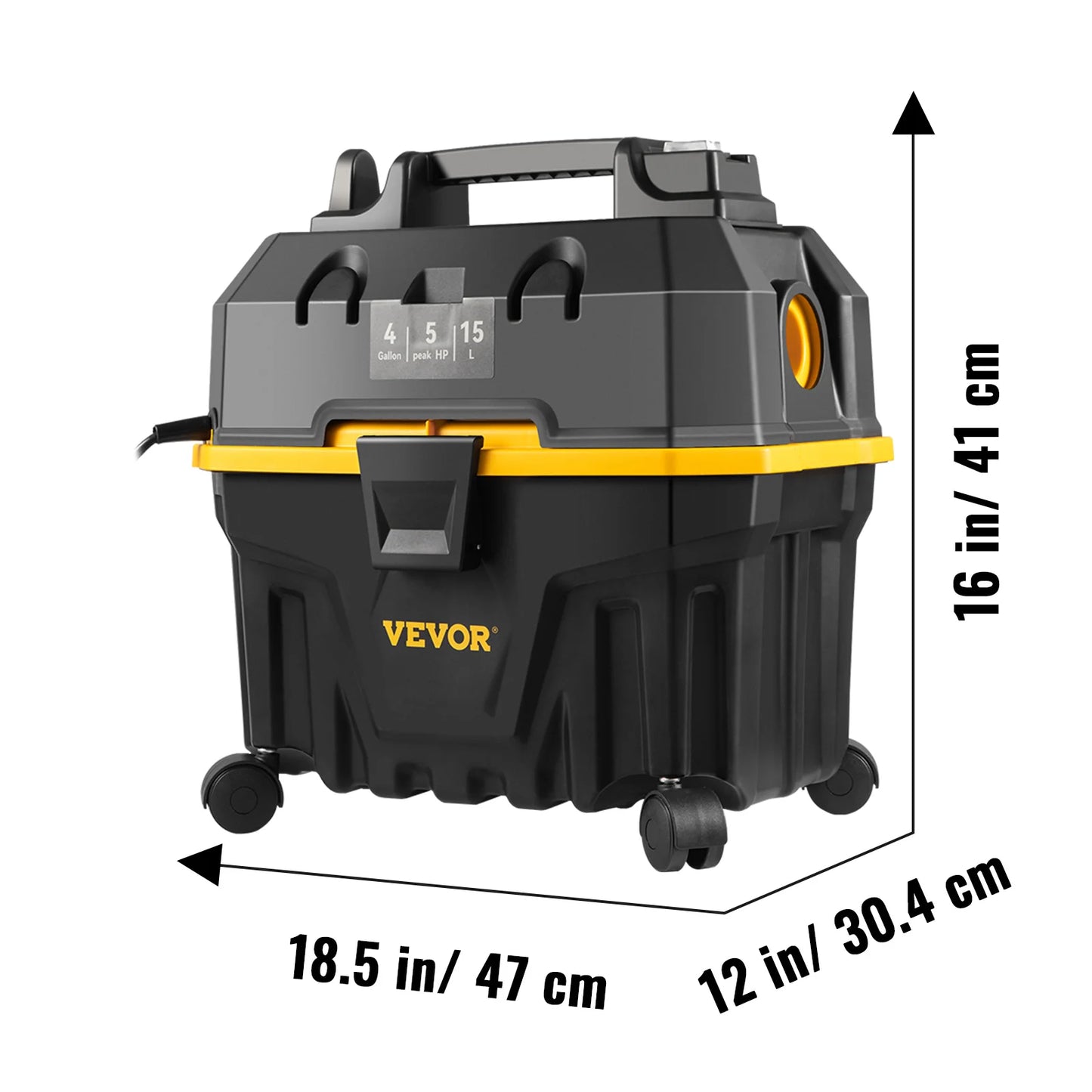 SucceBuy 1200W Portable Wet And Dry Vacuum Cleaner