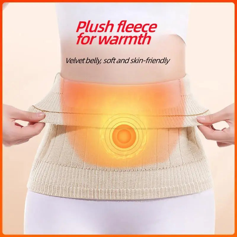 okerqi Cashmere Waist Warmer Belt with Lumbar Support and Thermal Protection