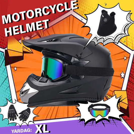 HulitTop Full Face Motorcycle Helmet DOT Approved Dual Lens Unisex