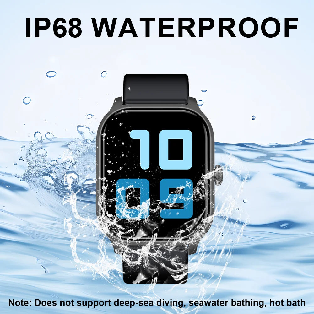 LAXASFIT Smartwatch Bluetooth Call Voice Assistant 100 Sports Functions IP68