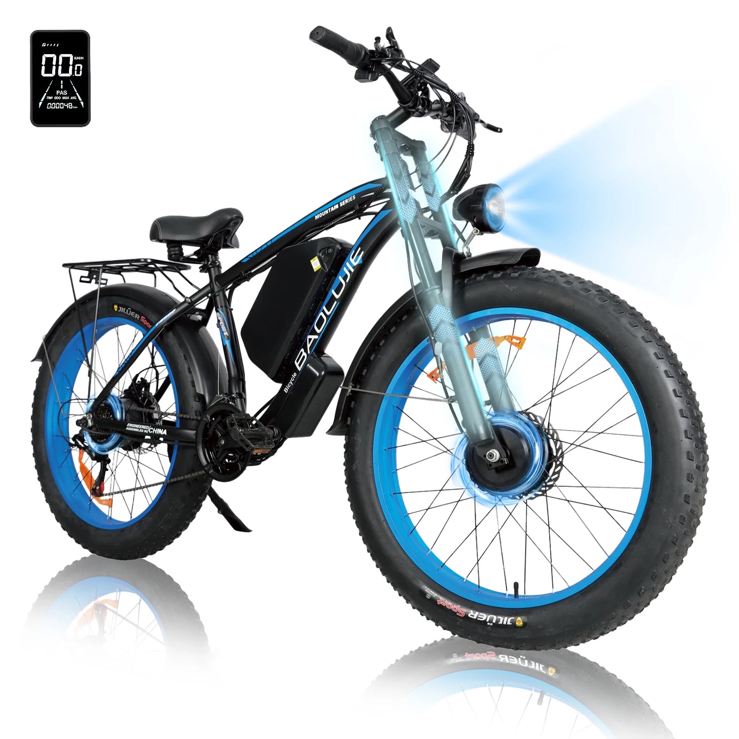 Baolujie DM01 60V 30Ah Electric Bicycle E-Bike 42 MPH