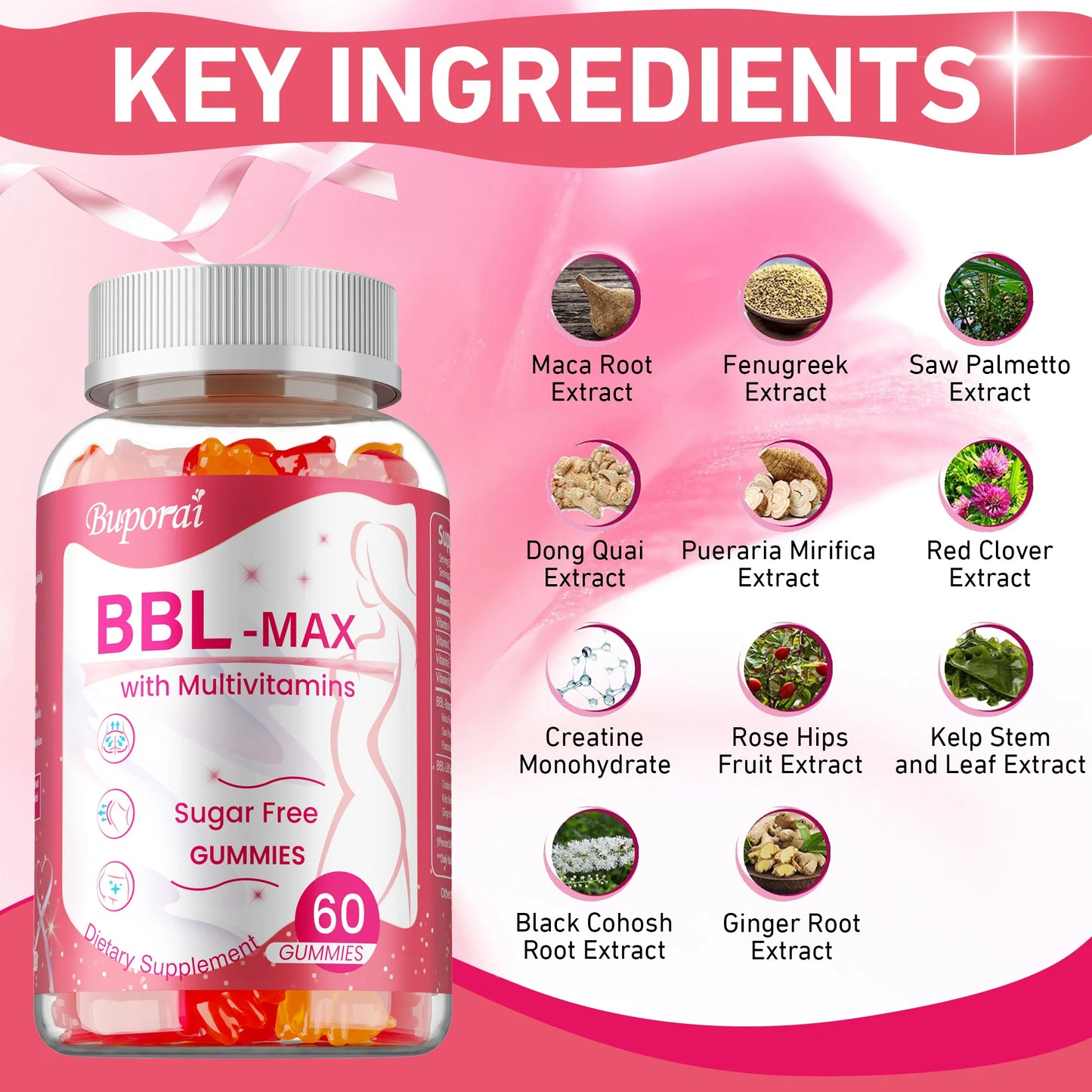 Xemenry BBL Max Gummies to Lift and Tighten Body Shape