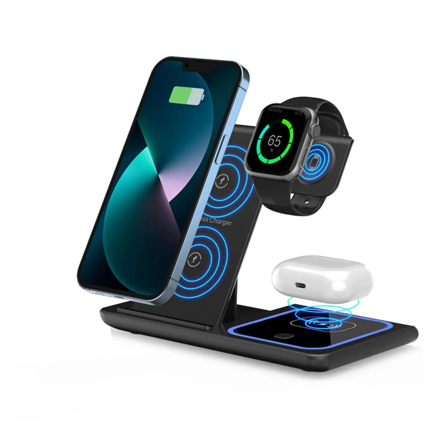 Ultrafast 15W 3 In 1 Wireless Charging Dock iPhone AirPods