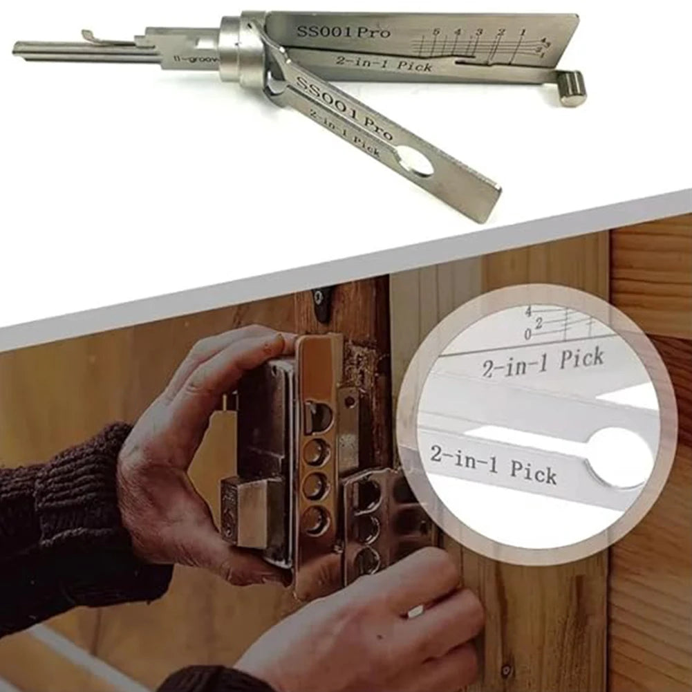 APWIKOGERDIY Stainless Steel Key Decoder SS001 O Ring Pickup Kit