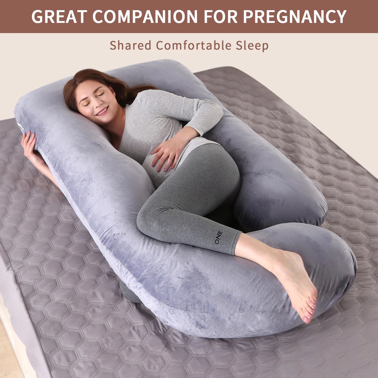 Nonecn G Shape Pregnancy Pillow Full Body Maternity Support