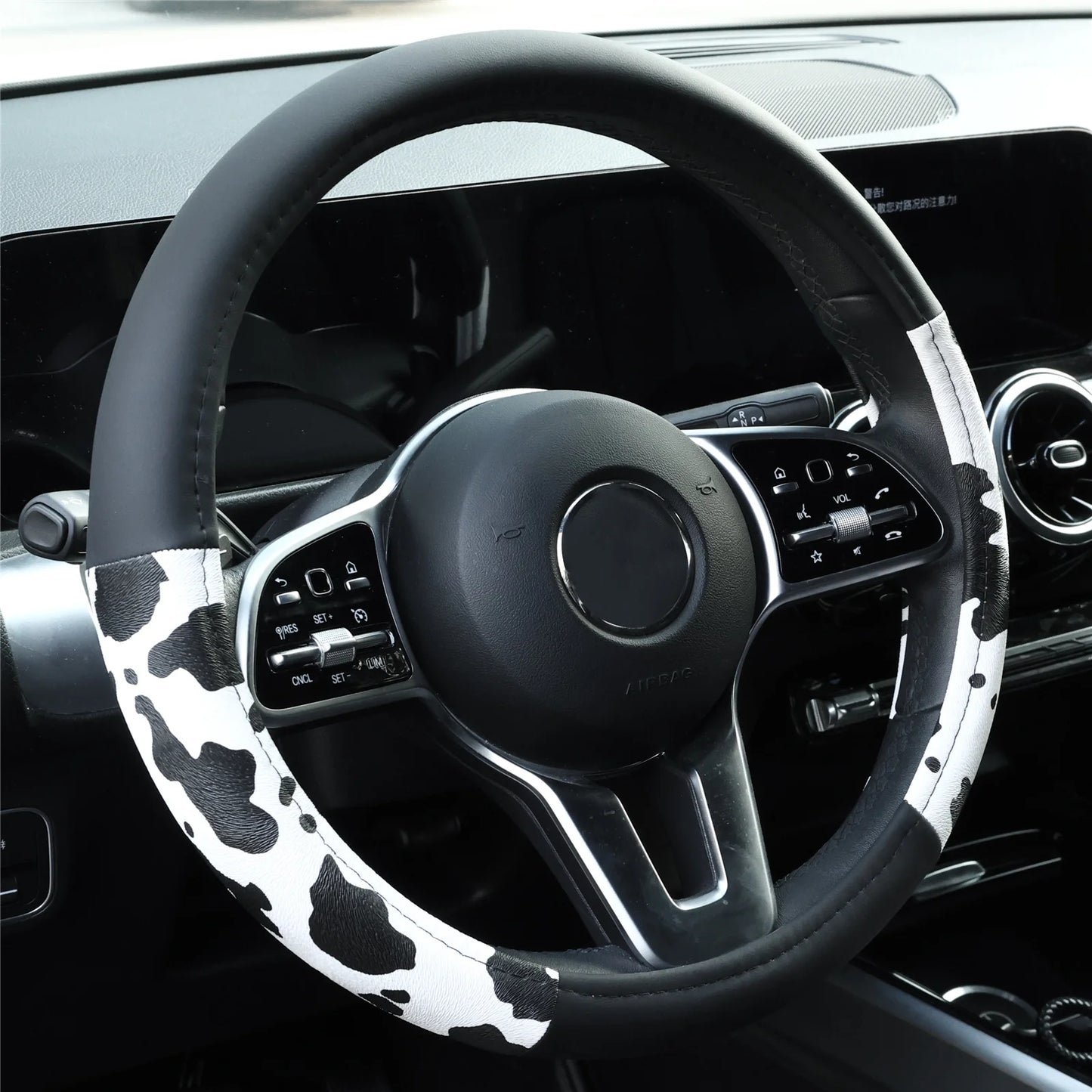 XUKEY Leather Steering Wheel Cover For BMW Non Slip Universal