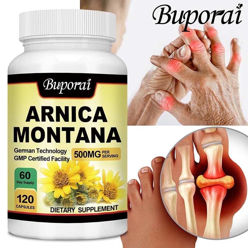 PslalaeCharge Arnica Montana Capsules For Bruises Pain Relief Immunity