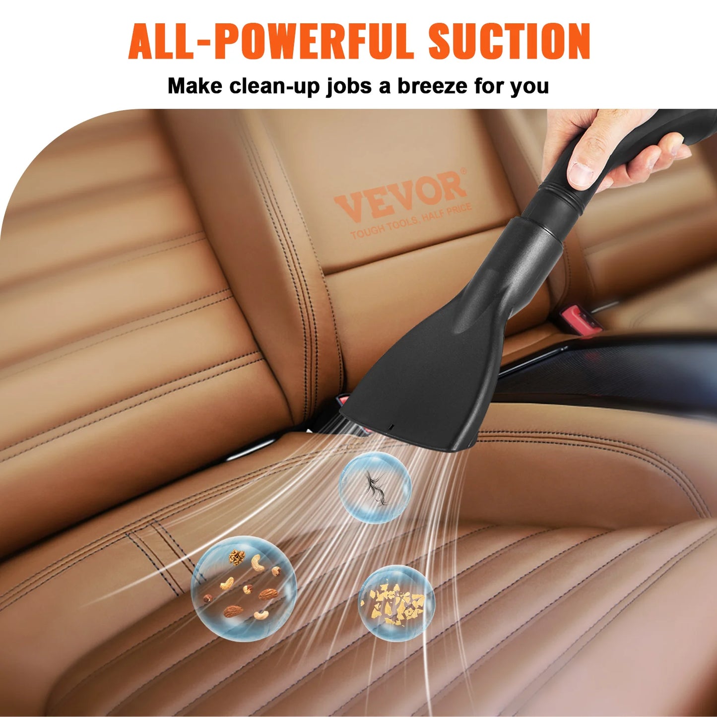 SucceBuy Wet Dry Vacuum 2.5 Peak HP 3in1 Blowing Function