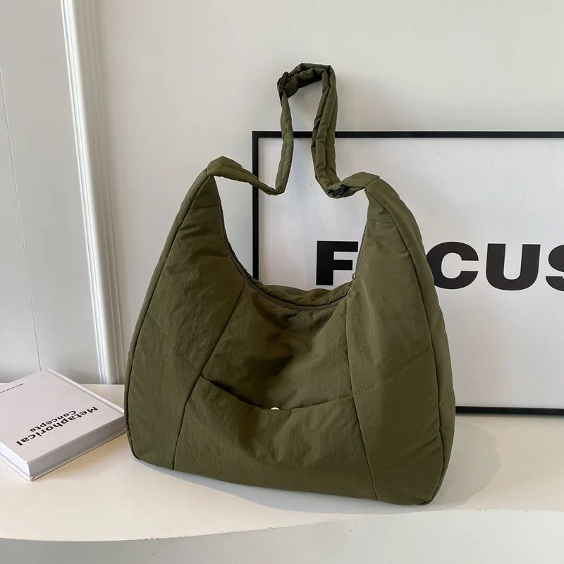Nylon Shoulder Bag Crossbody For Women Soft Cloth Everyday
