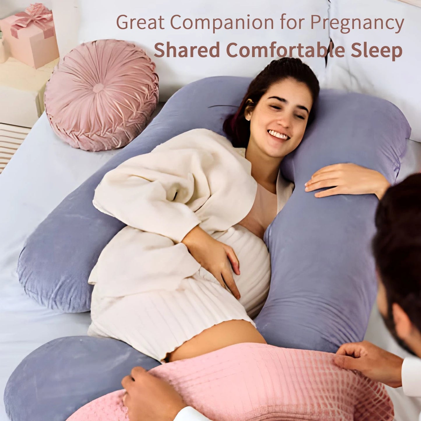 Nonecn G Shape Pregnancy Pillow Full Body Maternity Support