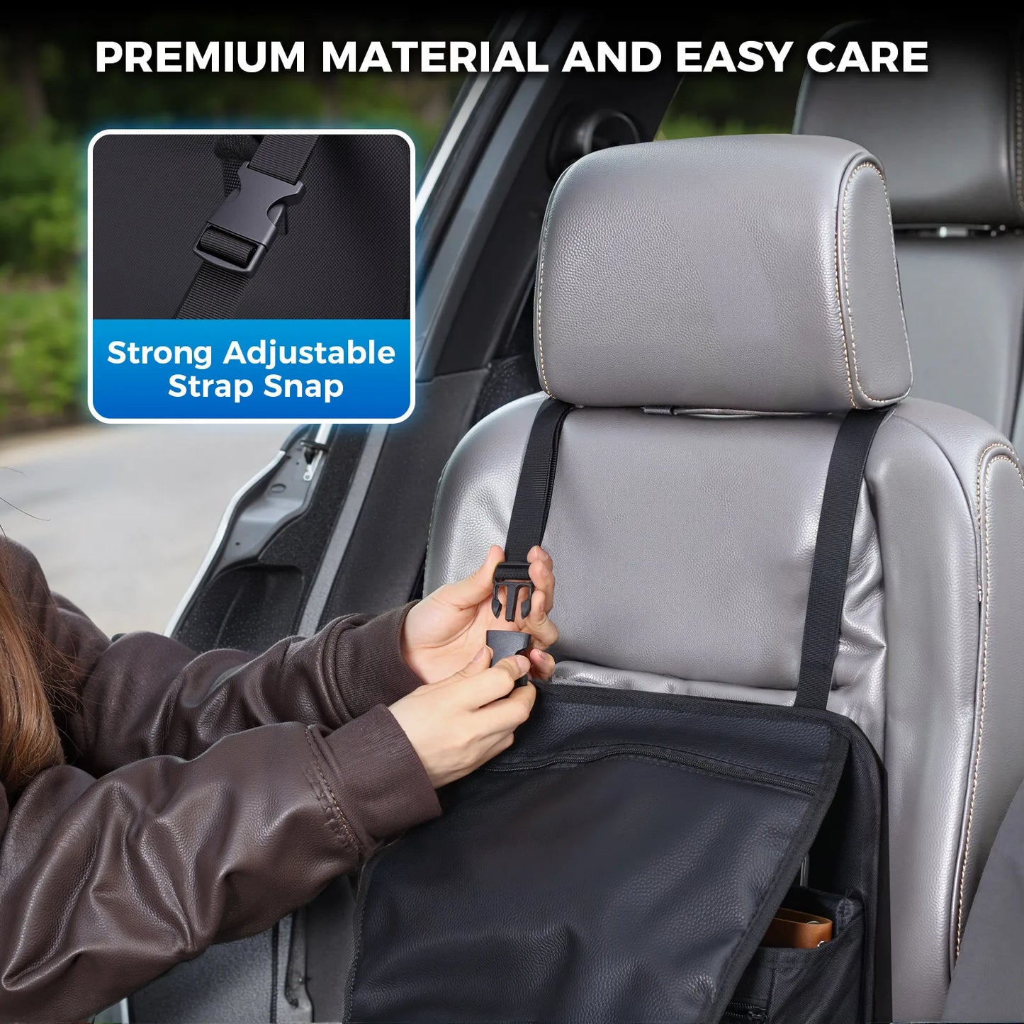 Car Seat Back Organizer Bag Polyester Universal Storage For Auto