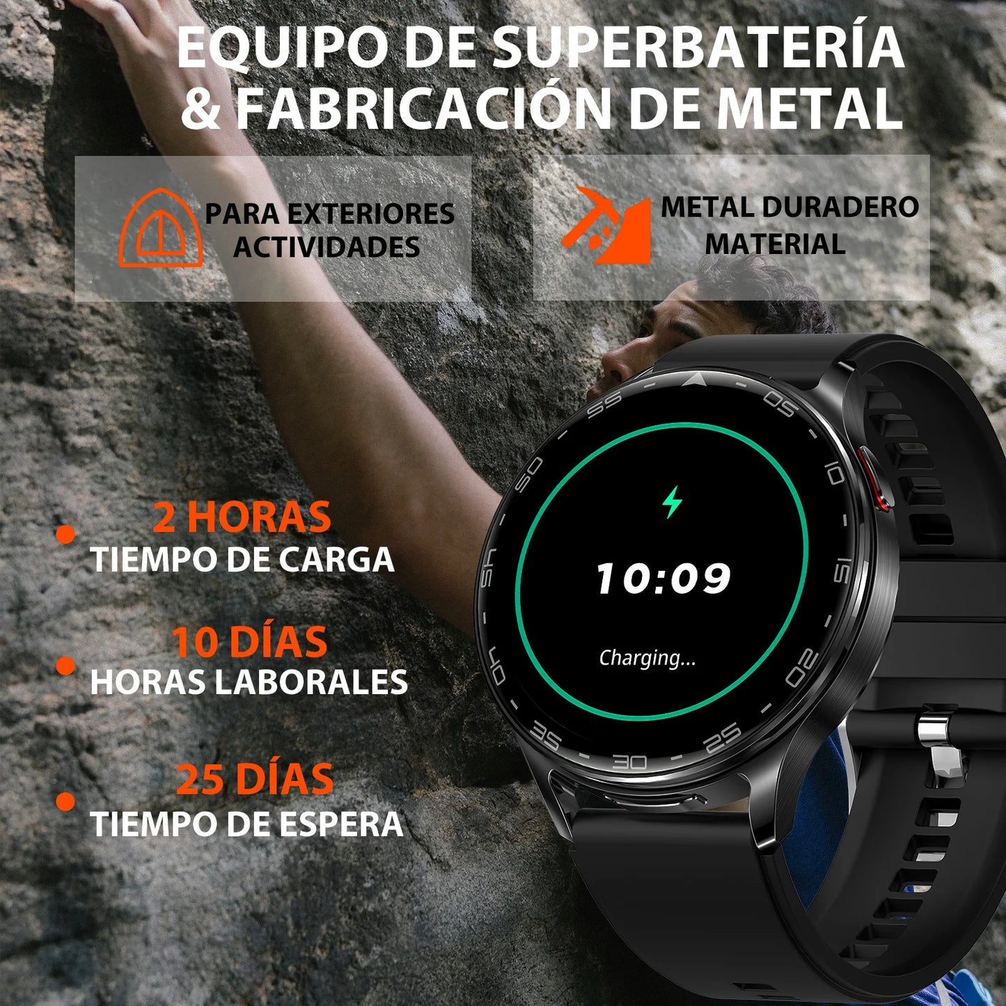 EIGIIIS Smart Watch With Earbuds Heart Rate Blood Oxygen