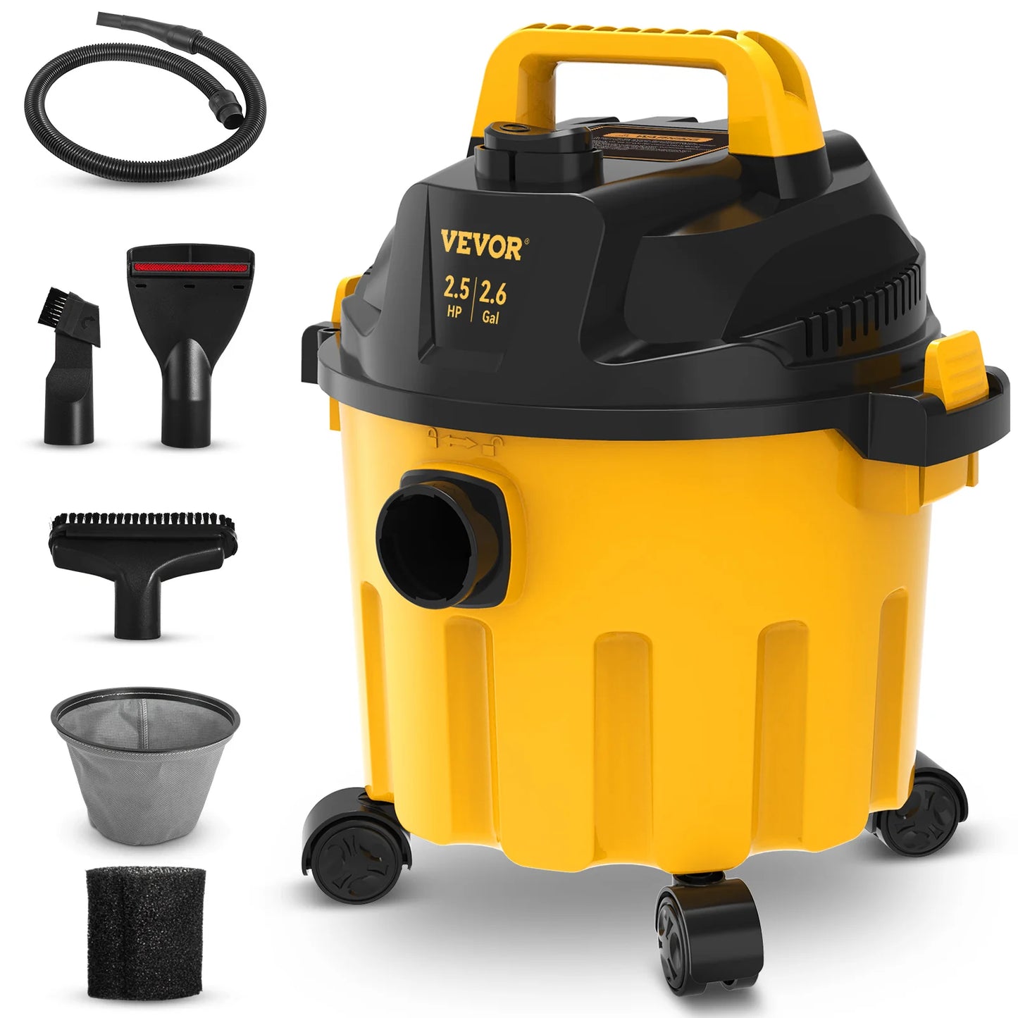 SucceBuy Wet Dry Vacuum 2.5 Peak HP 3in1 Blowing Function