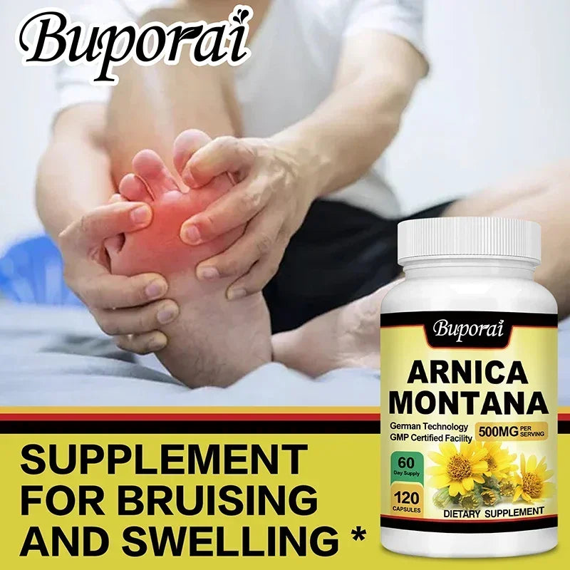 PslalaeCharge Arnica Montana Capsules For Bruises Pain Relief Immunity